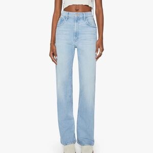 New MOTHER High Waisted Spinner Zip Heel 28